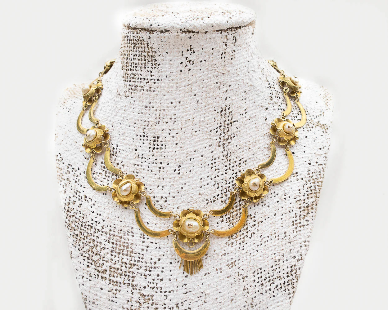 Early-Victorian Baroque Pearl Necklace