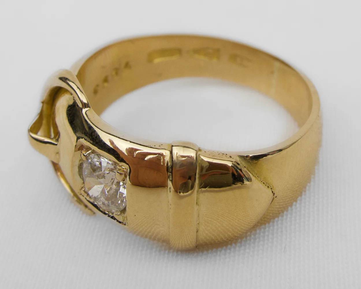 Edwardian English Diamond Buckle Band - Image 3