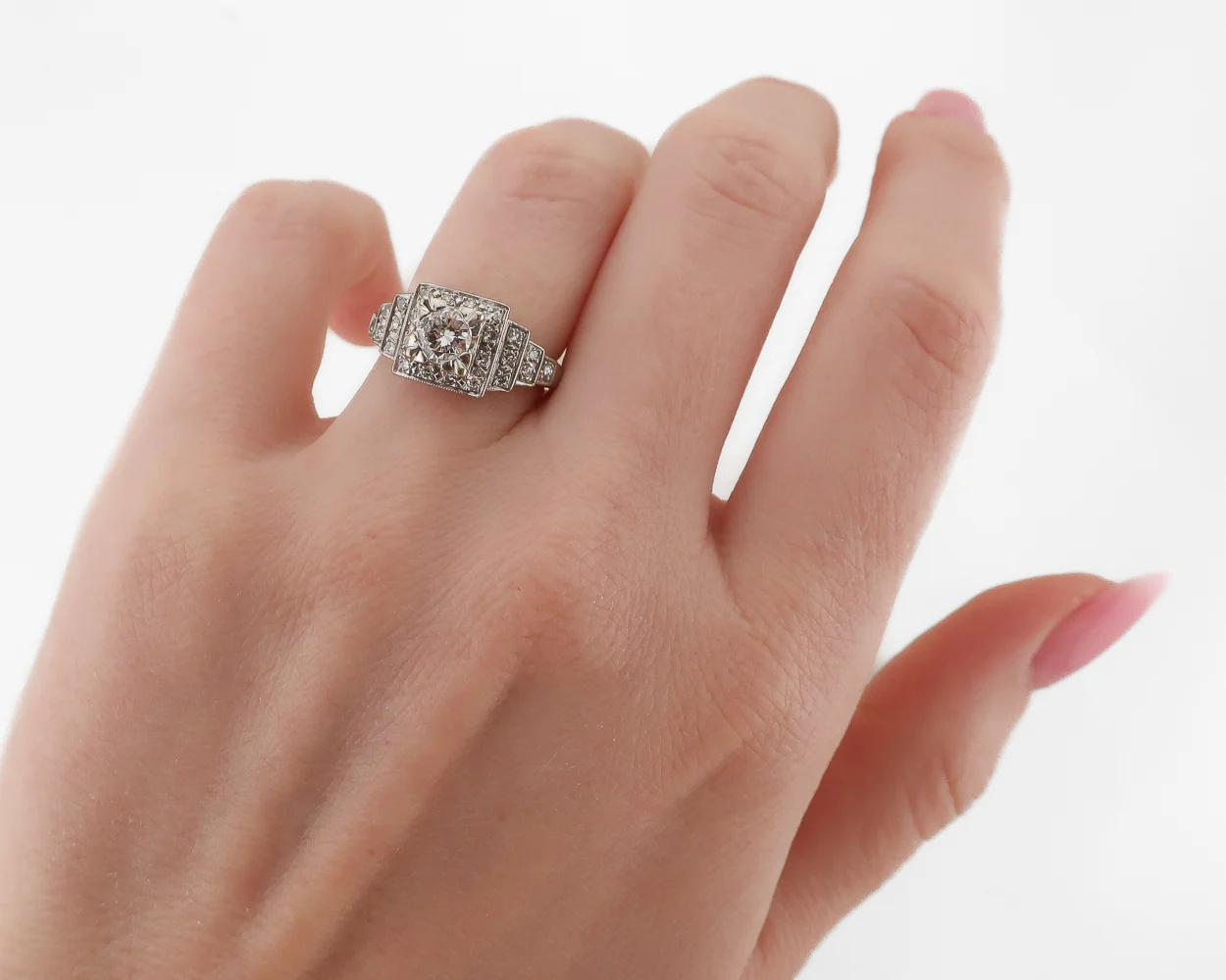 1950s Diamond Illusion-Set Engagement Ring - Image 3