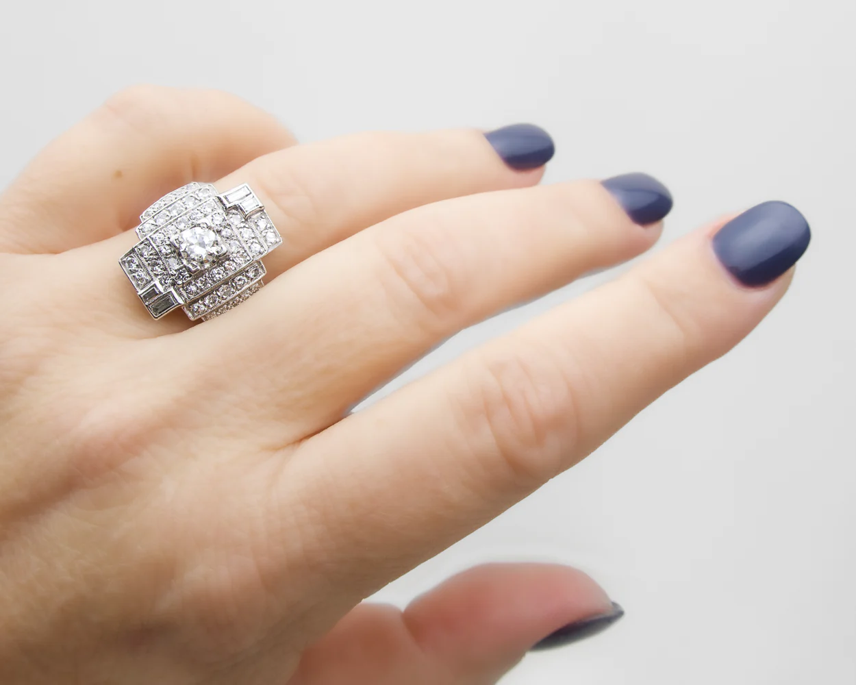 Art Deco Diamond Dinner Ring - Image 3