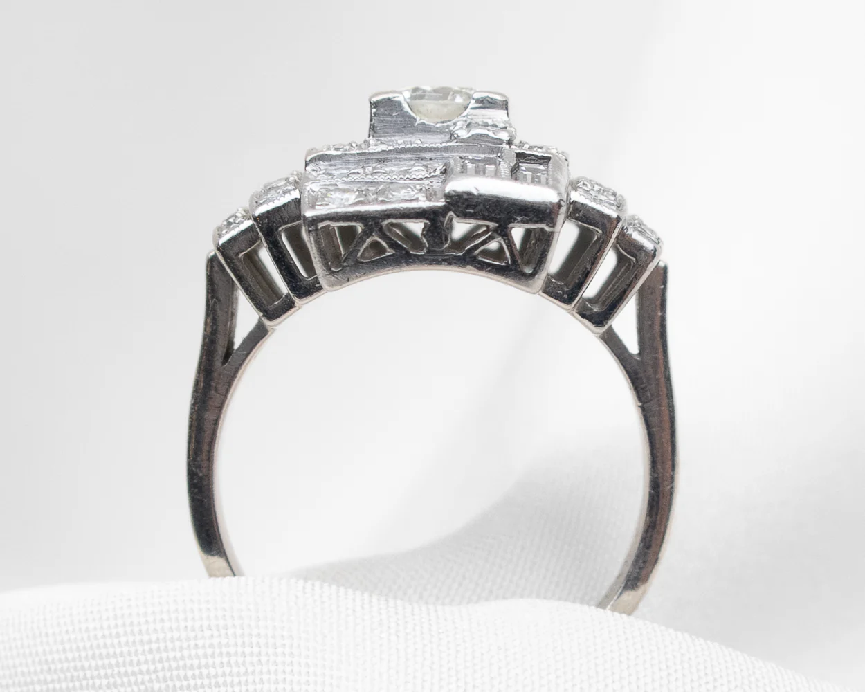 Art Deco Diamond Dinner Ring - Image 5