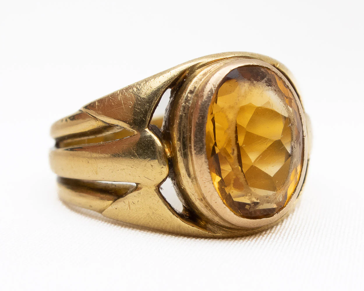 Art Deco French Citrine Band - Image 5