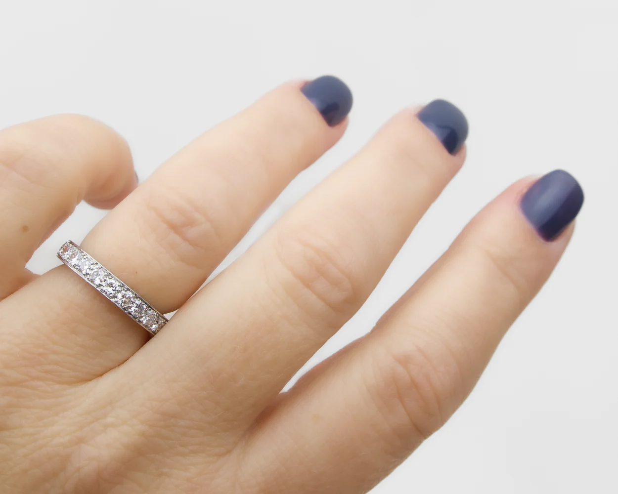 Art Deco French Diamond Eternity Band - Image 2