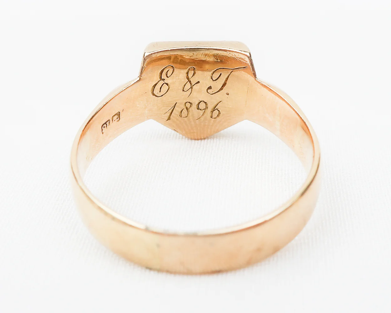 Victorian Birmingham Shield-Shaped Signet Ring - Image 4