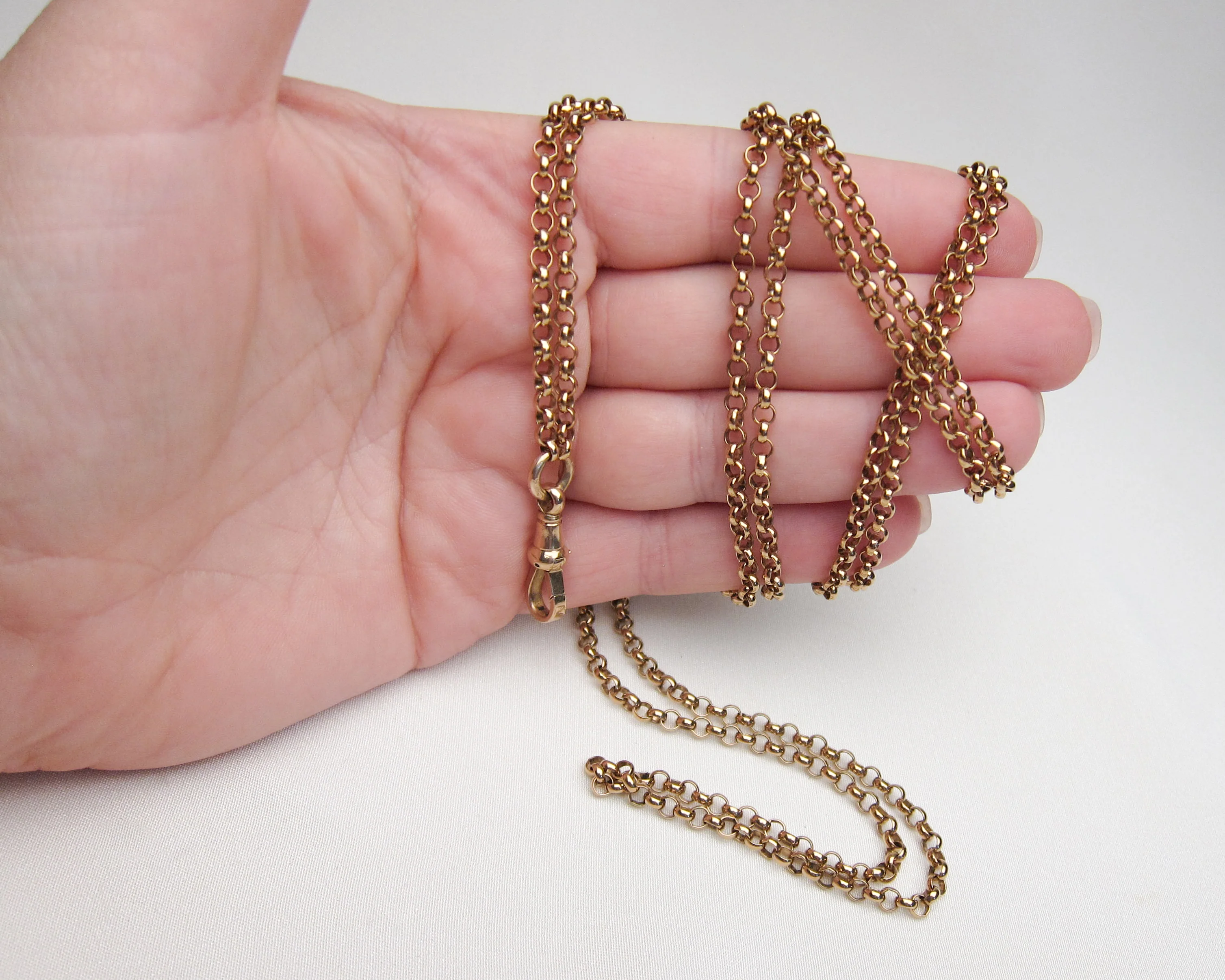 Circa 1890 9KT Gold Chain - Image 2