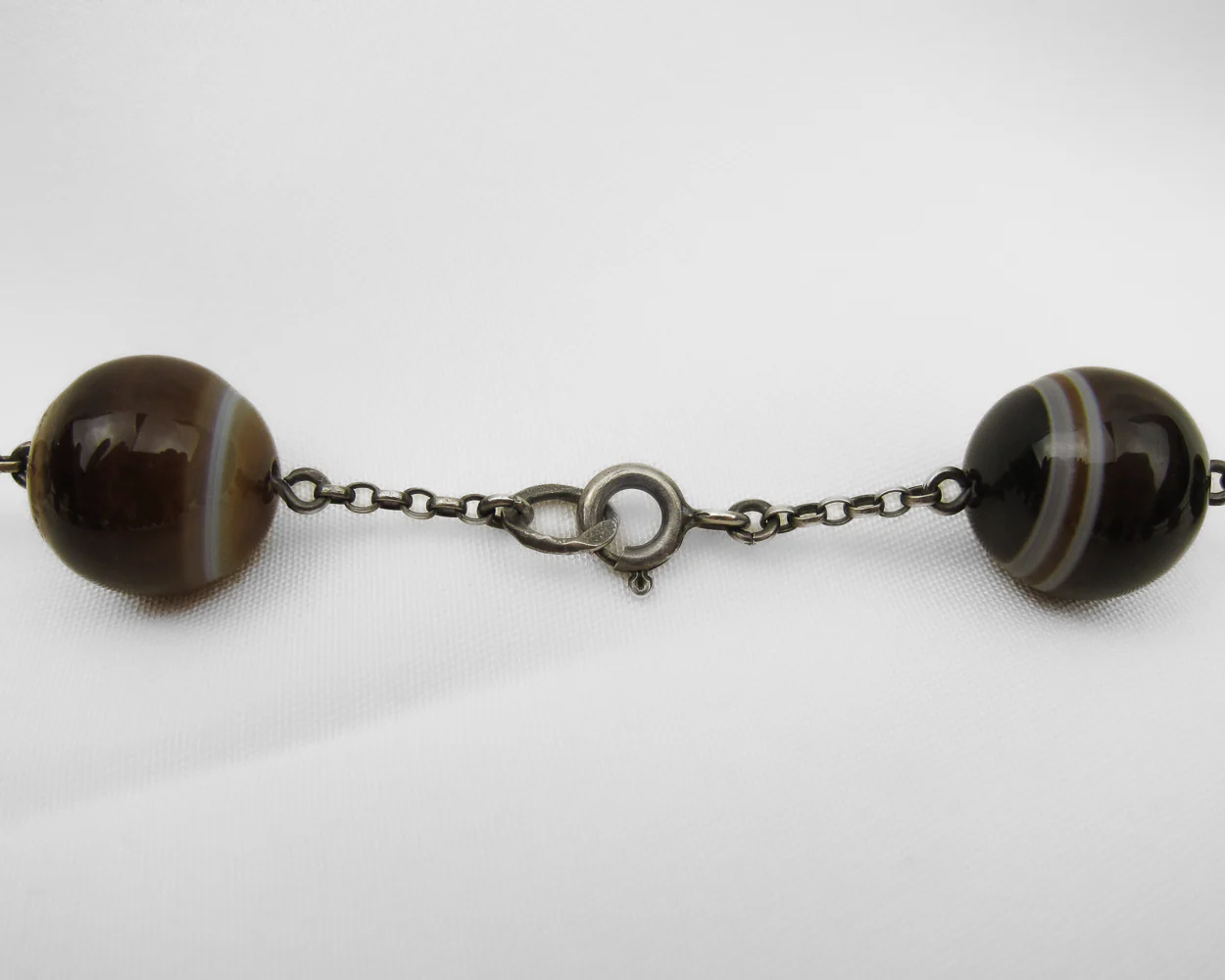 Circa 1890 Banded Agate Necklace - Image 4
