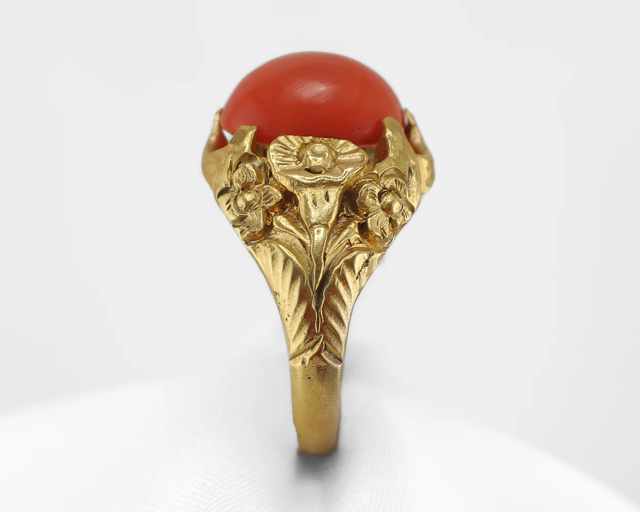 Early-Victorian Coral Ring - Image 5