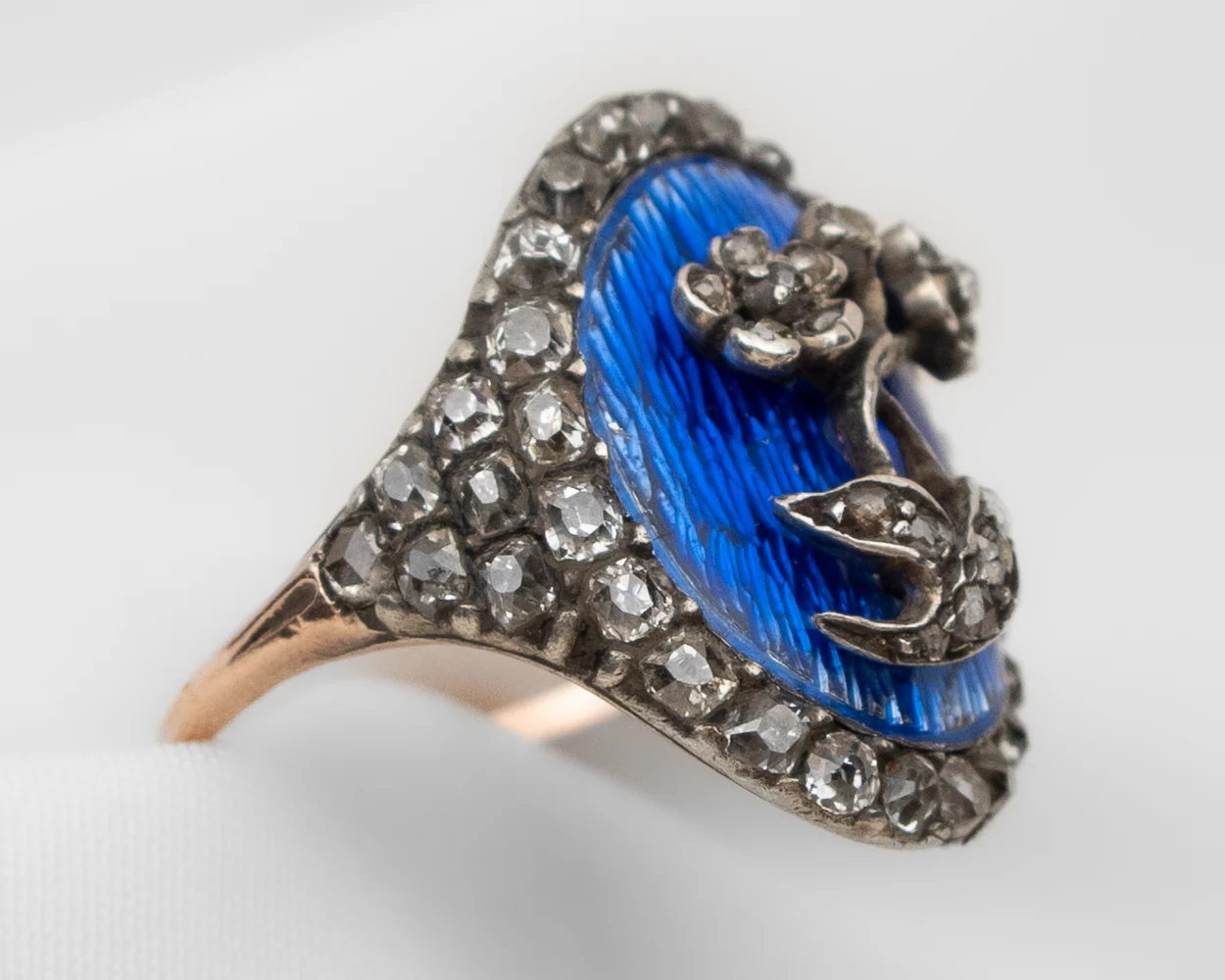 Early-Victorian Enamel & Diamond Ring - Image 3
