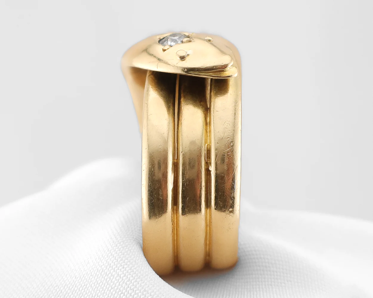 Edwardian Diamond Snake Ring - Image 3