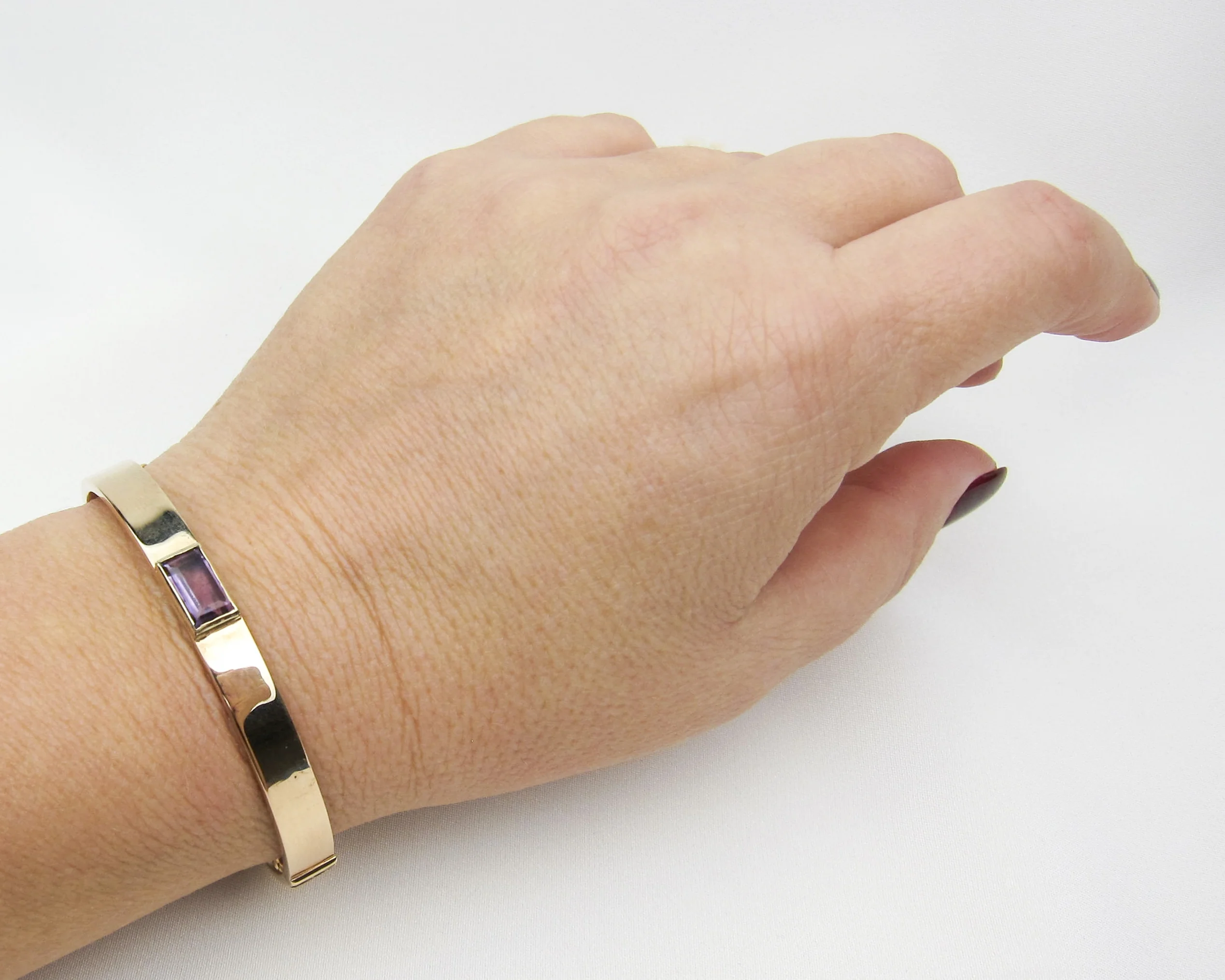 Edwardian Amethyst Bangle - Image 4