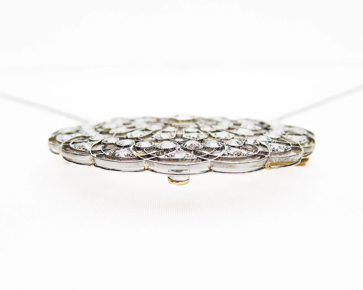 Edwardian Circular Diamond Necklace/Brooch - Image 3