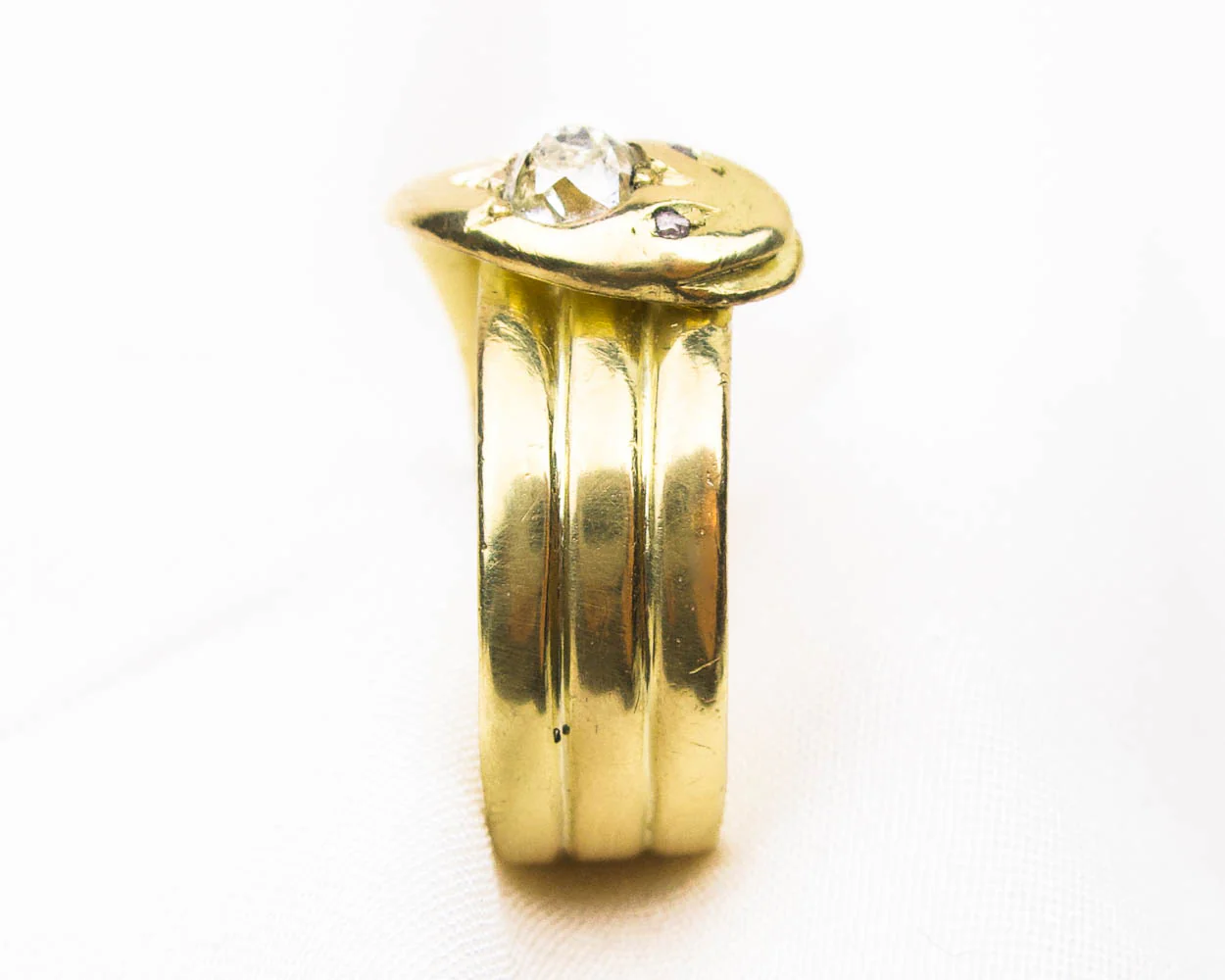Edwardian Diamond Snake Ring - Image 3