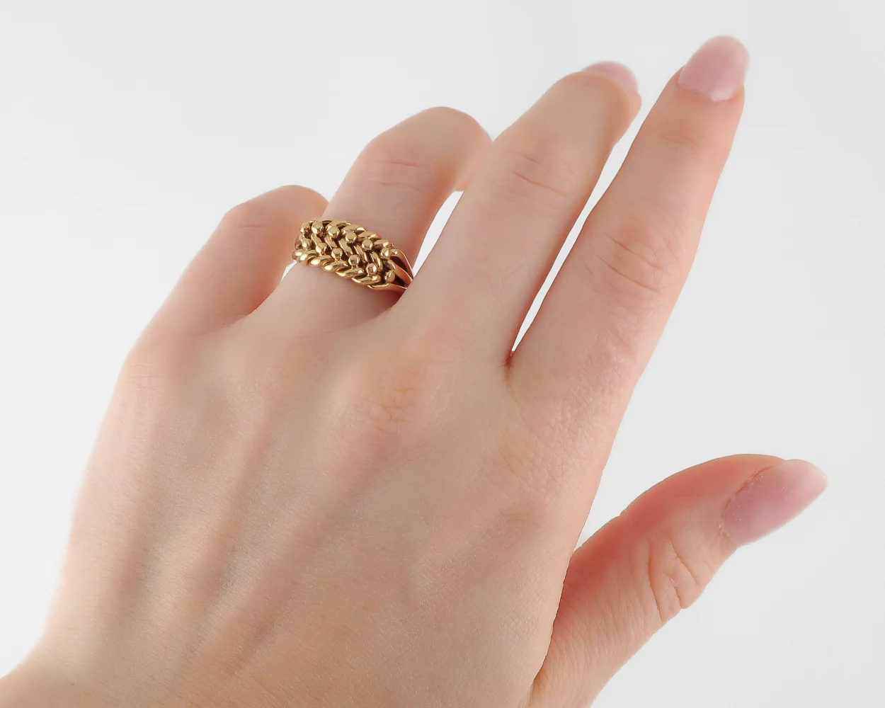 Edwardian 18KT Keeper Ring - Image 4