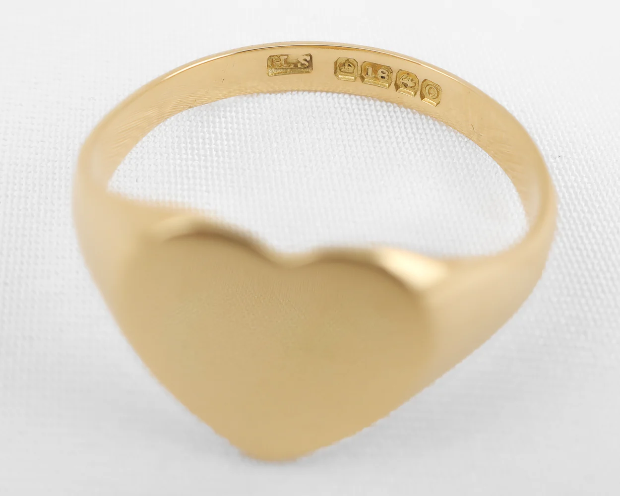 Edwardian Heart-Shaped Signet Ring - Image 4