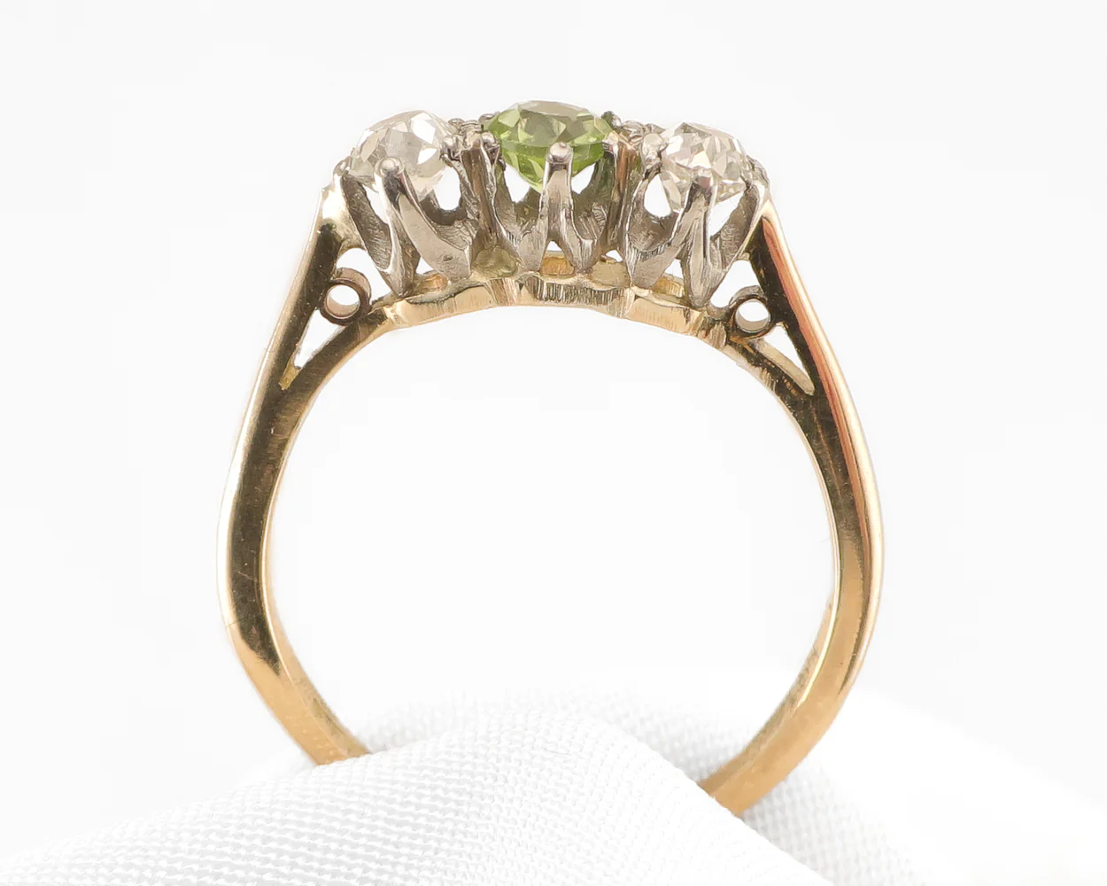 Edwardian Peridot & Diamond Ring - Image 2