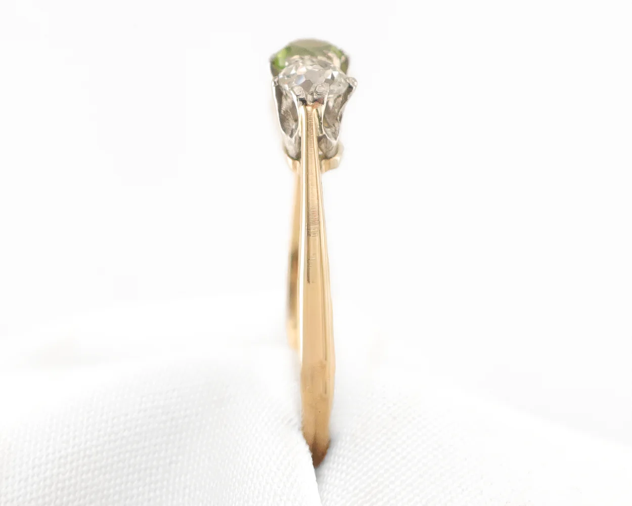 Edwardian Peridot & Diamond Ring - Image 3