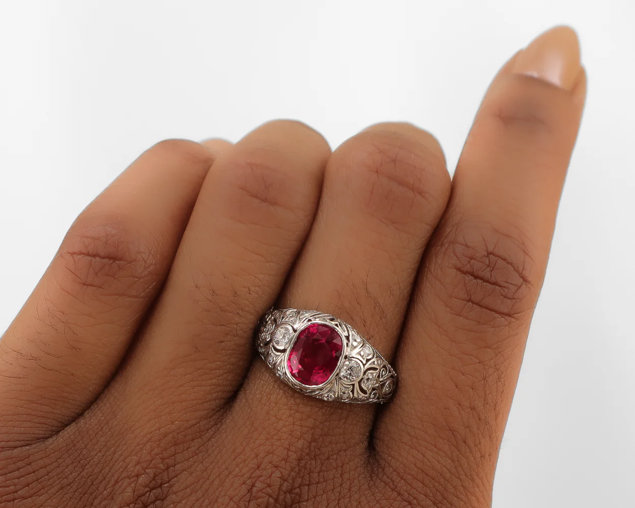 Edwardian Ruby Ring - Image 4