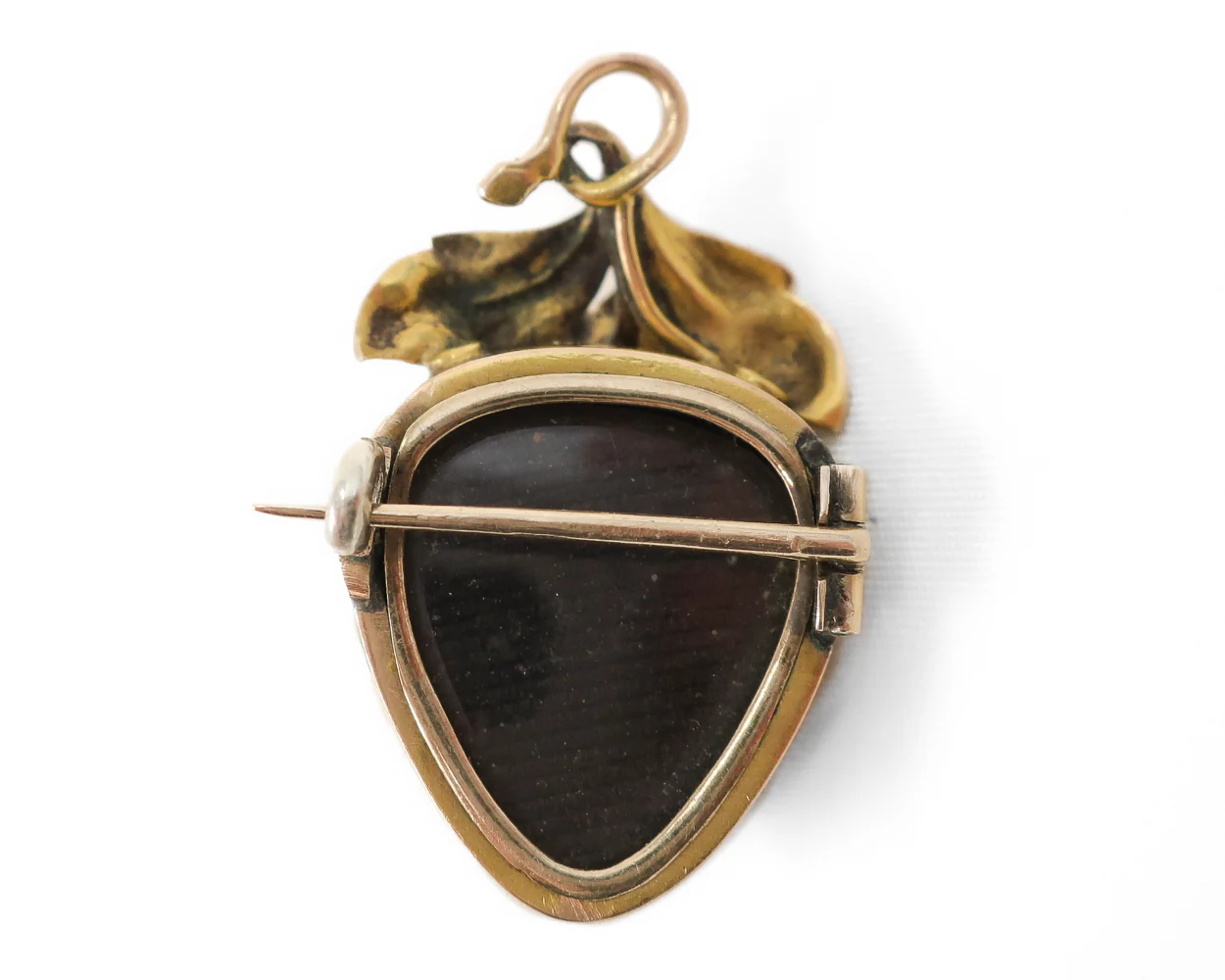 Victorian Garnet Memorial Brooch / Pendant - Image 3
