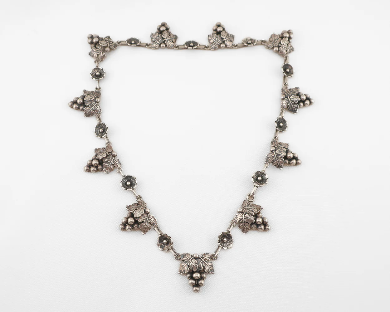 Danish Grape & Flower Necklace