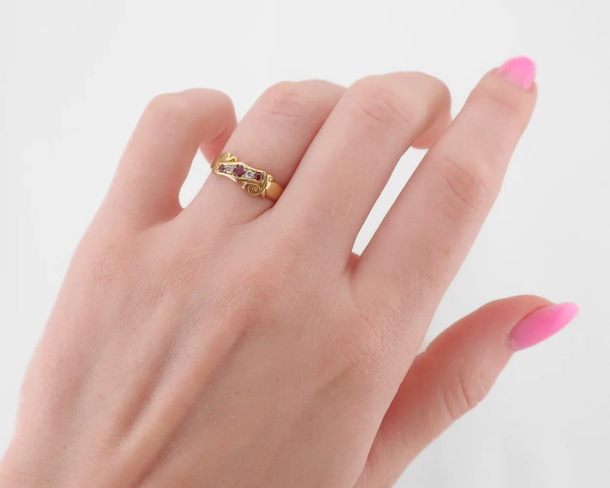 Late-Victorian Ruby & Diamond Ring - Image 4
