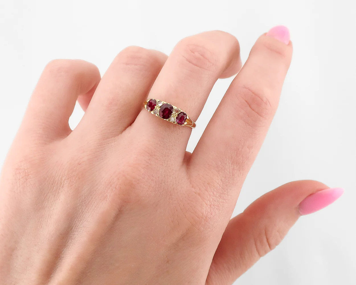 Victorian Ruby & Diamond Ring - Image 4