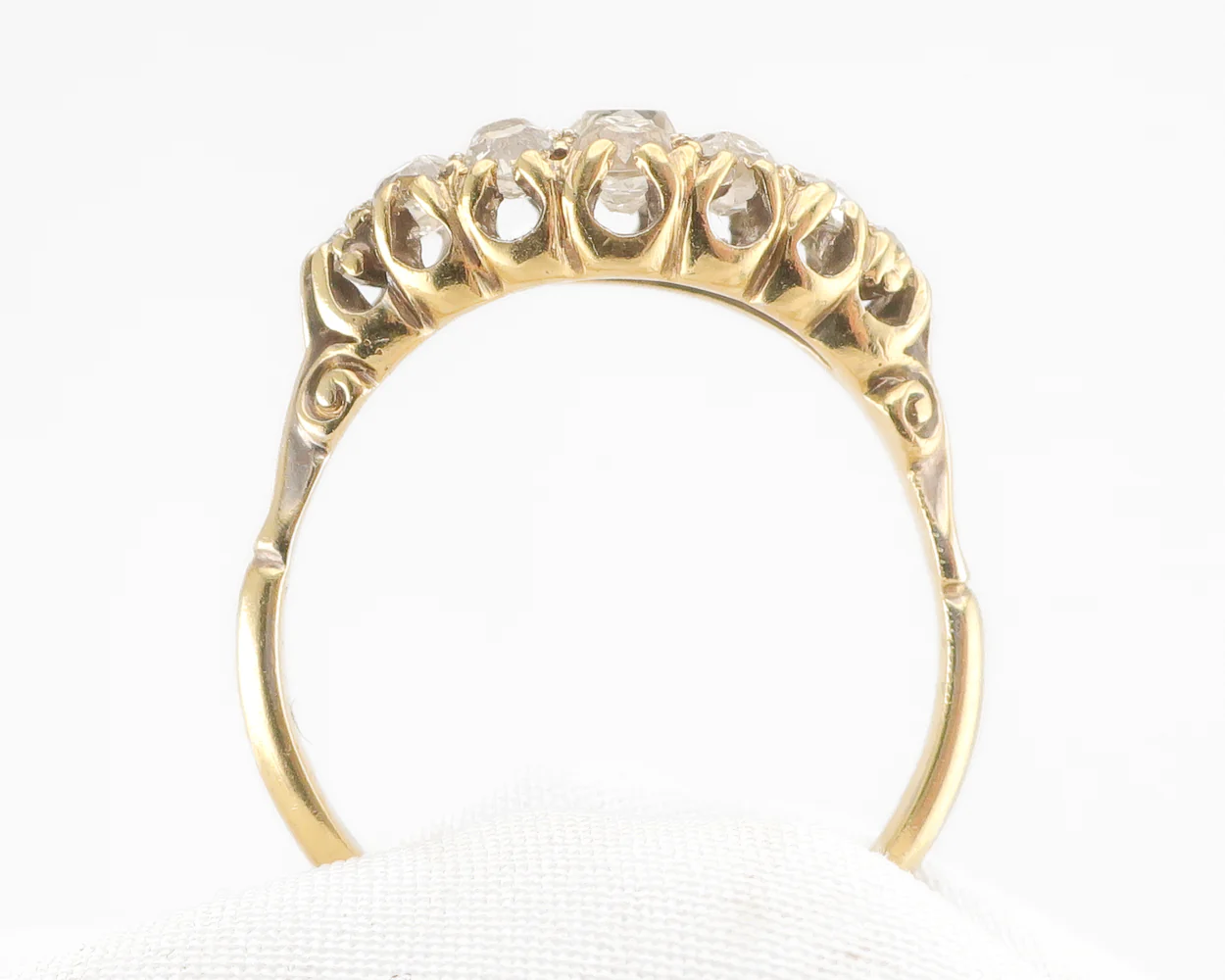 Victorian 18KT Diamond Cluster Ring - Image 2