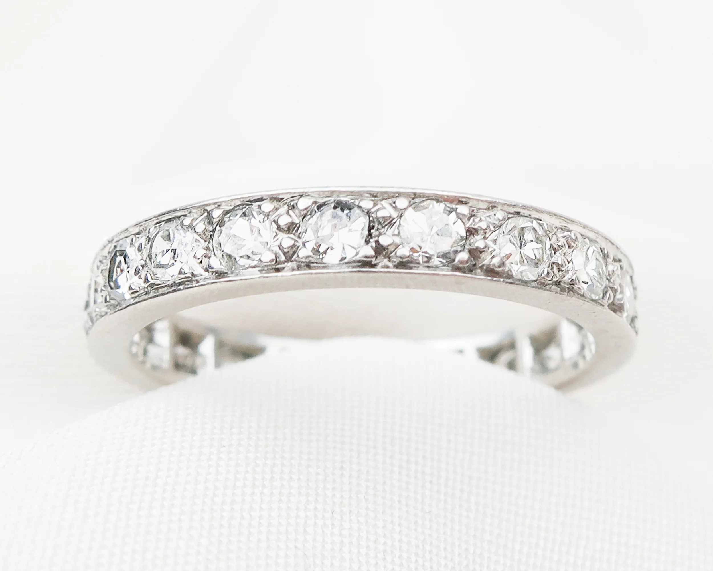 Art Deco French Eternity Band