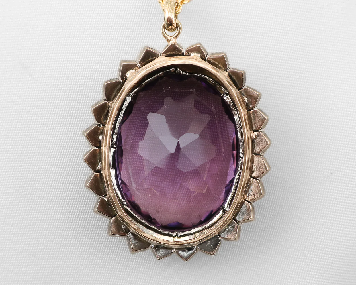 Victorian Amethyst & Pearl Pendant - Image 3