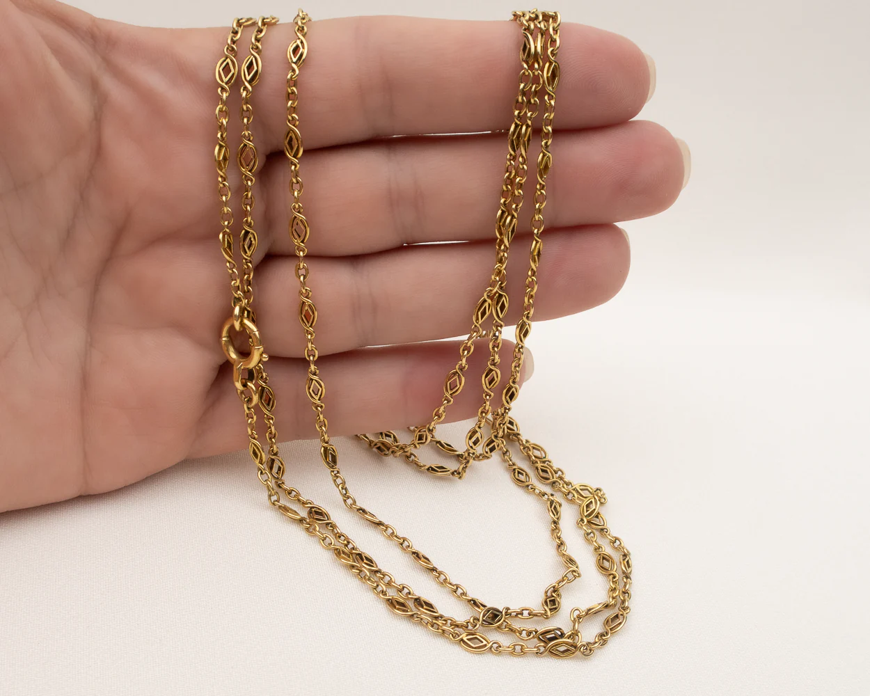 Victorian Fancy-Link 18KT Chain - Image 4