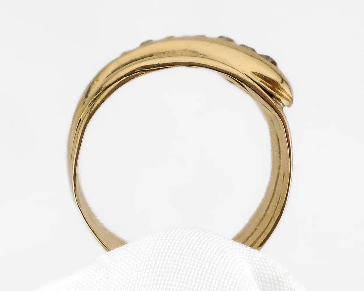 Victorian Snake Ring with Diamonds - Image 2