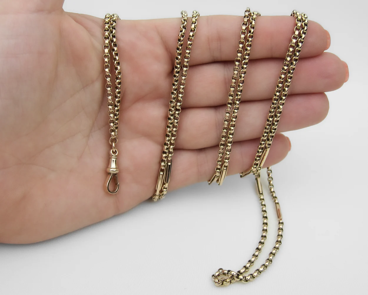 Victorian 9KT Long Chain - Image 3