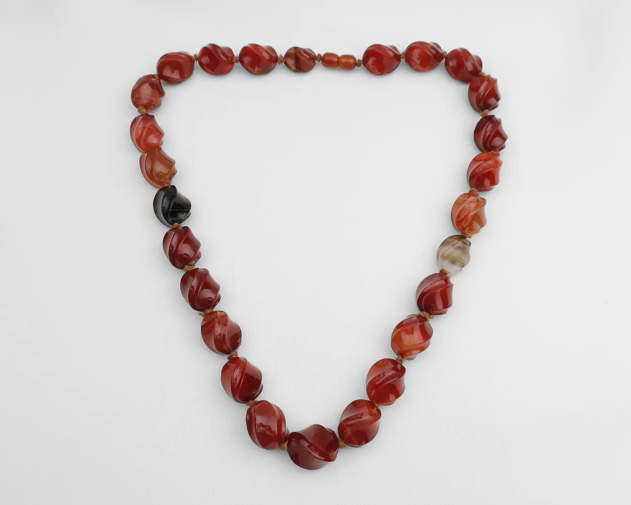 Victorian Carved Agate Necklace