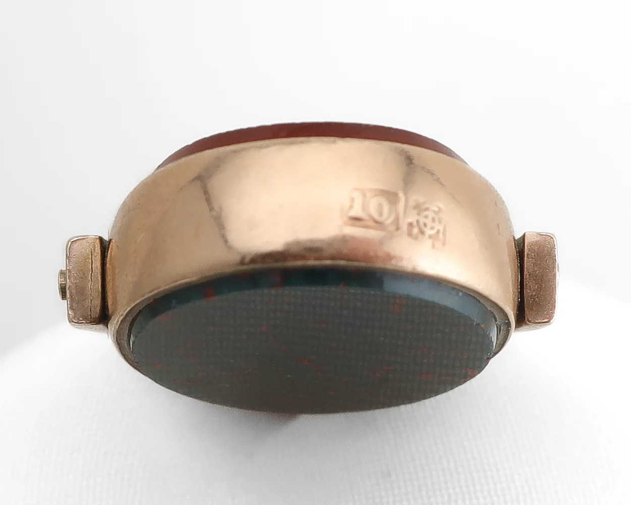 Victorian Bloodstone/Carnelian Double-Sided Fob - Image 3