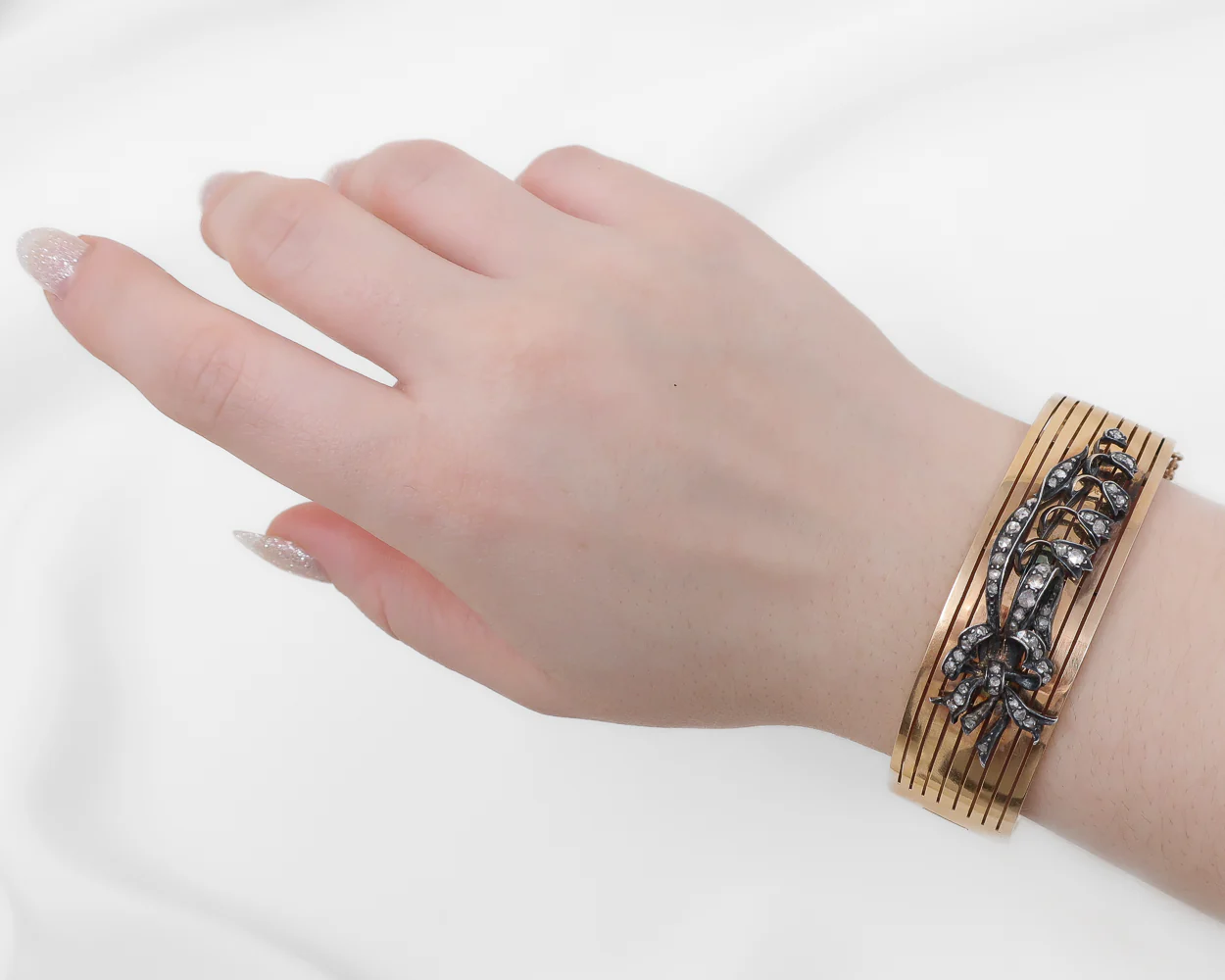 Victorian Diamond Bangle - Image 4