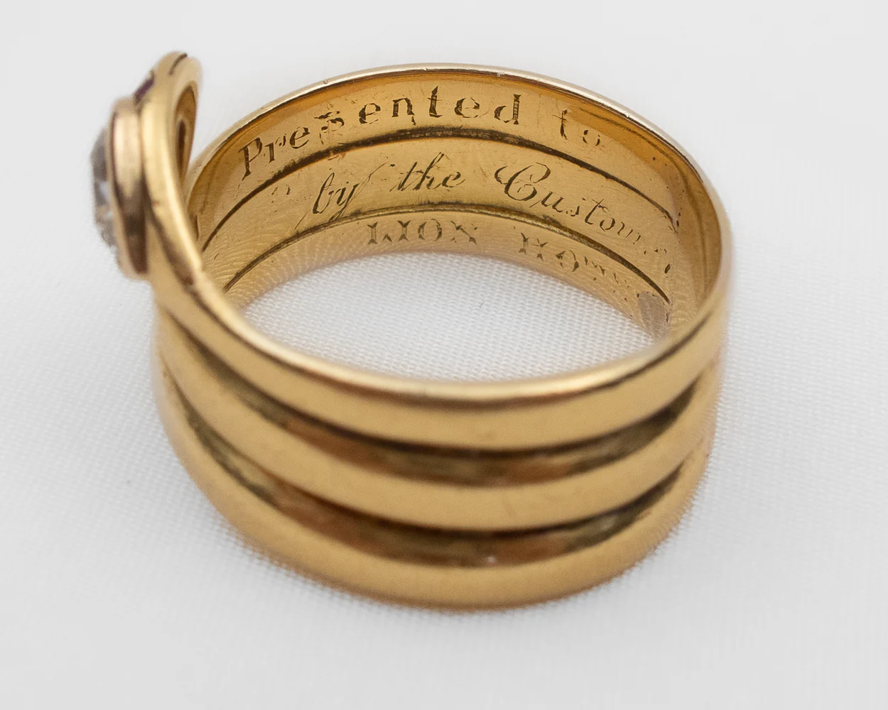 Victorian Diamond Snake Ring - Image 4