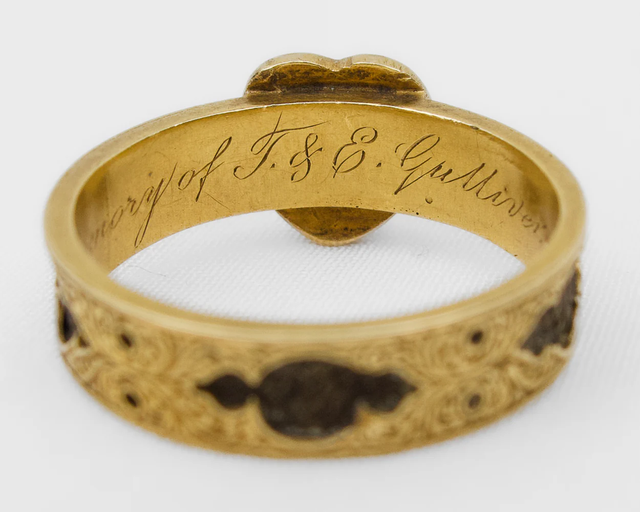 Victorian Enamel & Pearl Memorial Ring - Image 6