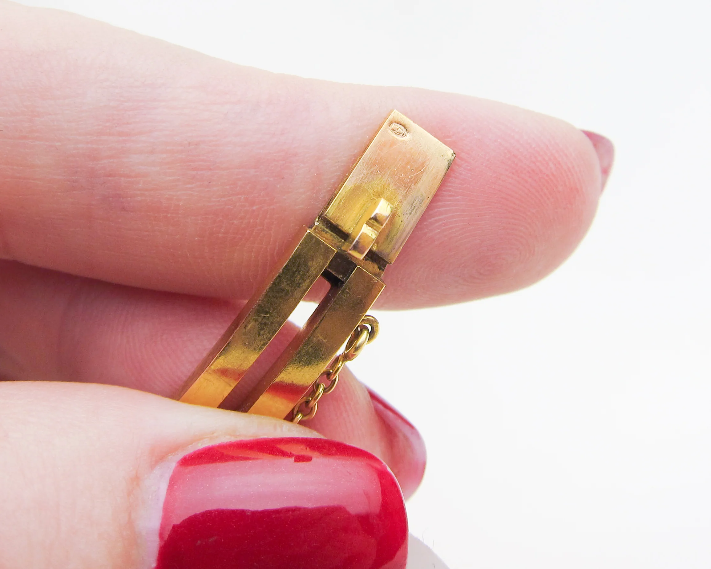 Victorian French Diamond, Sapphire & Pearl Bangle - Image 3