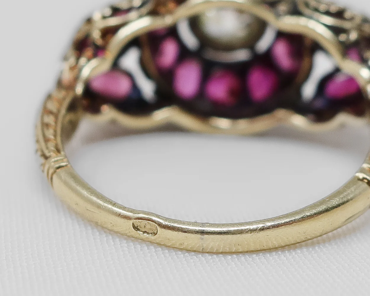 Victorian French Ruby & Diamond Ring - Image 4