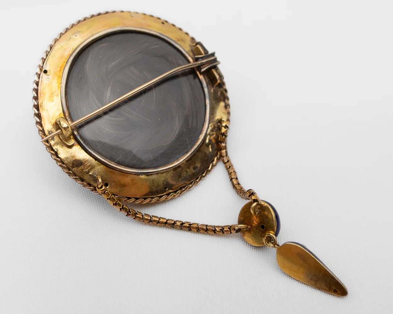 Victorian Garnet Mourning Brooch - Image 4
