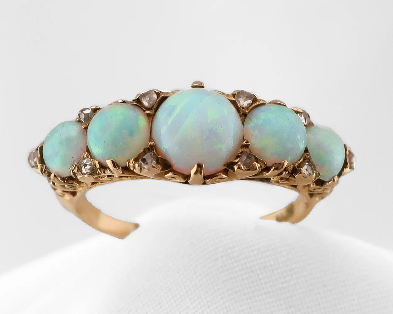 Victorian Opal & Diamond Ring