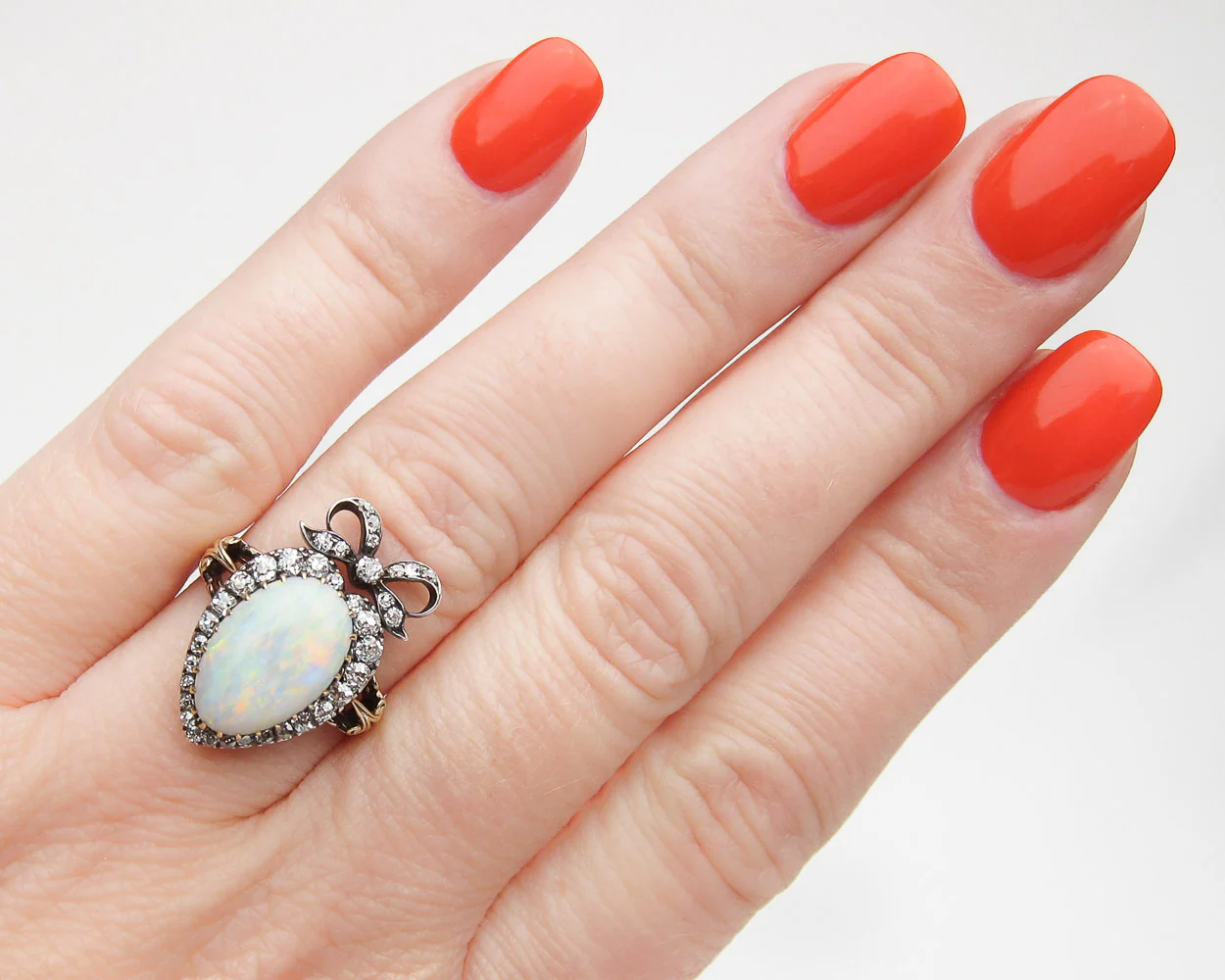 Victorian Opal & Diamond Ring - Image 3