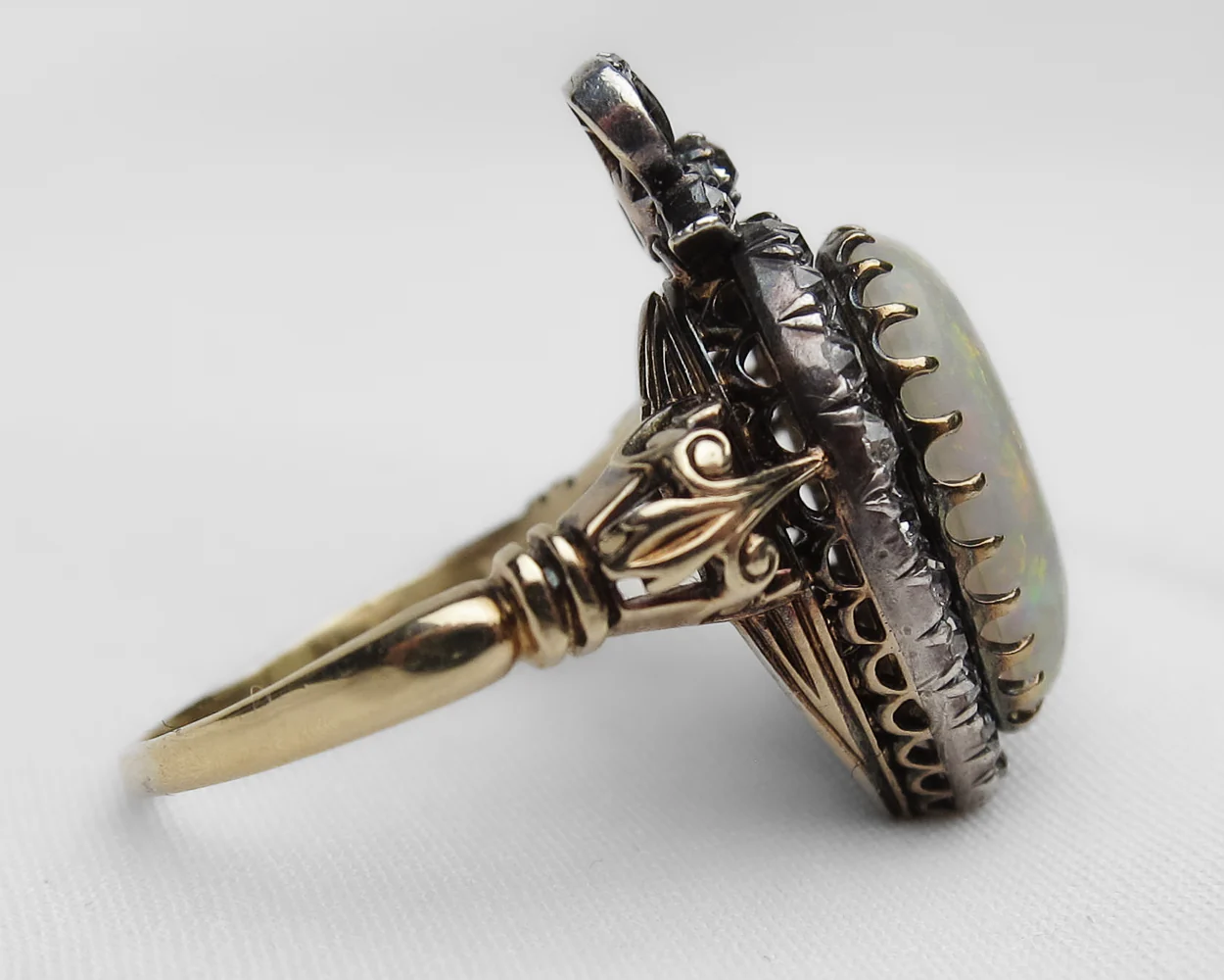Victorian Opal & Diamond Ring - Image 4