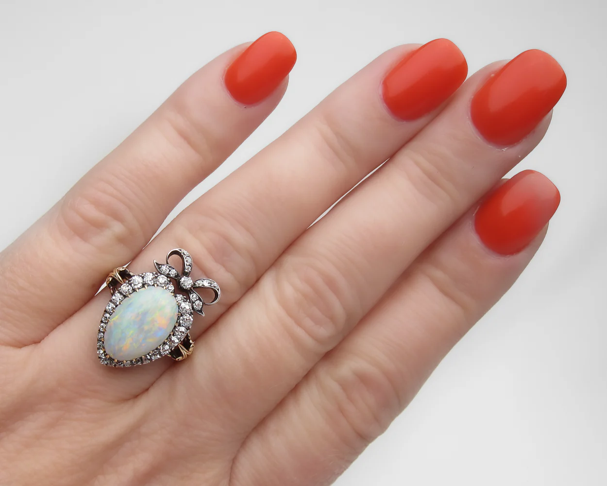Victorian Opal & Diamond Ring - Image 5