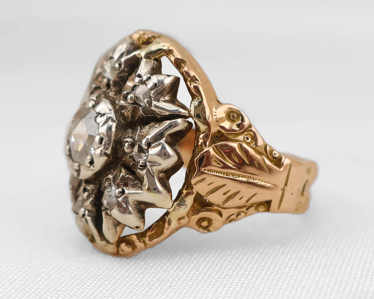 Victorian Rose-Cut Diamond Ring - Image 2