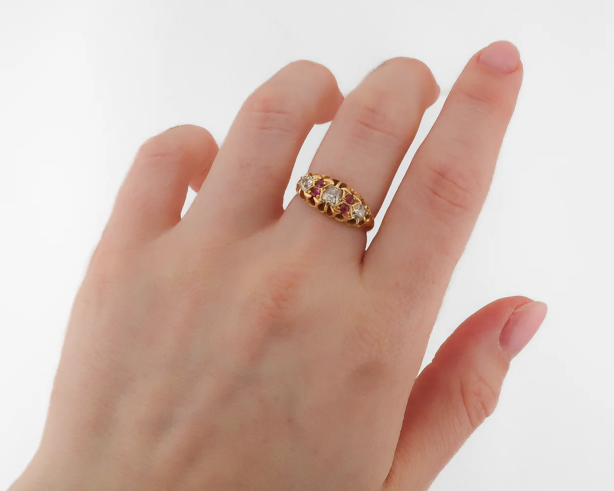 Victorian Ruby & Diamond Ring - Image 4