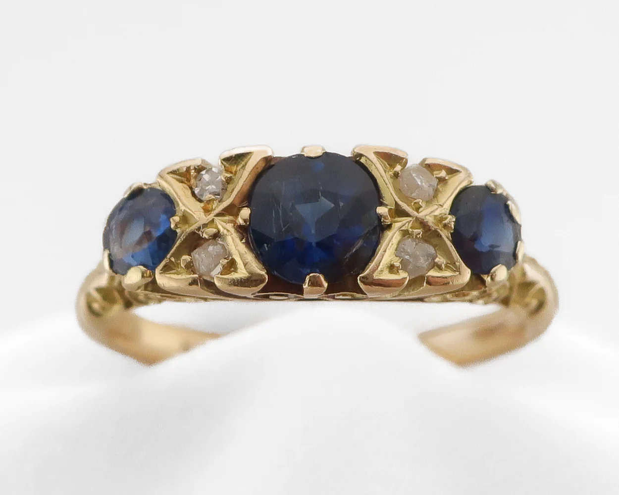 Victorian Sapphire & Diamond Ring