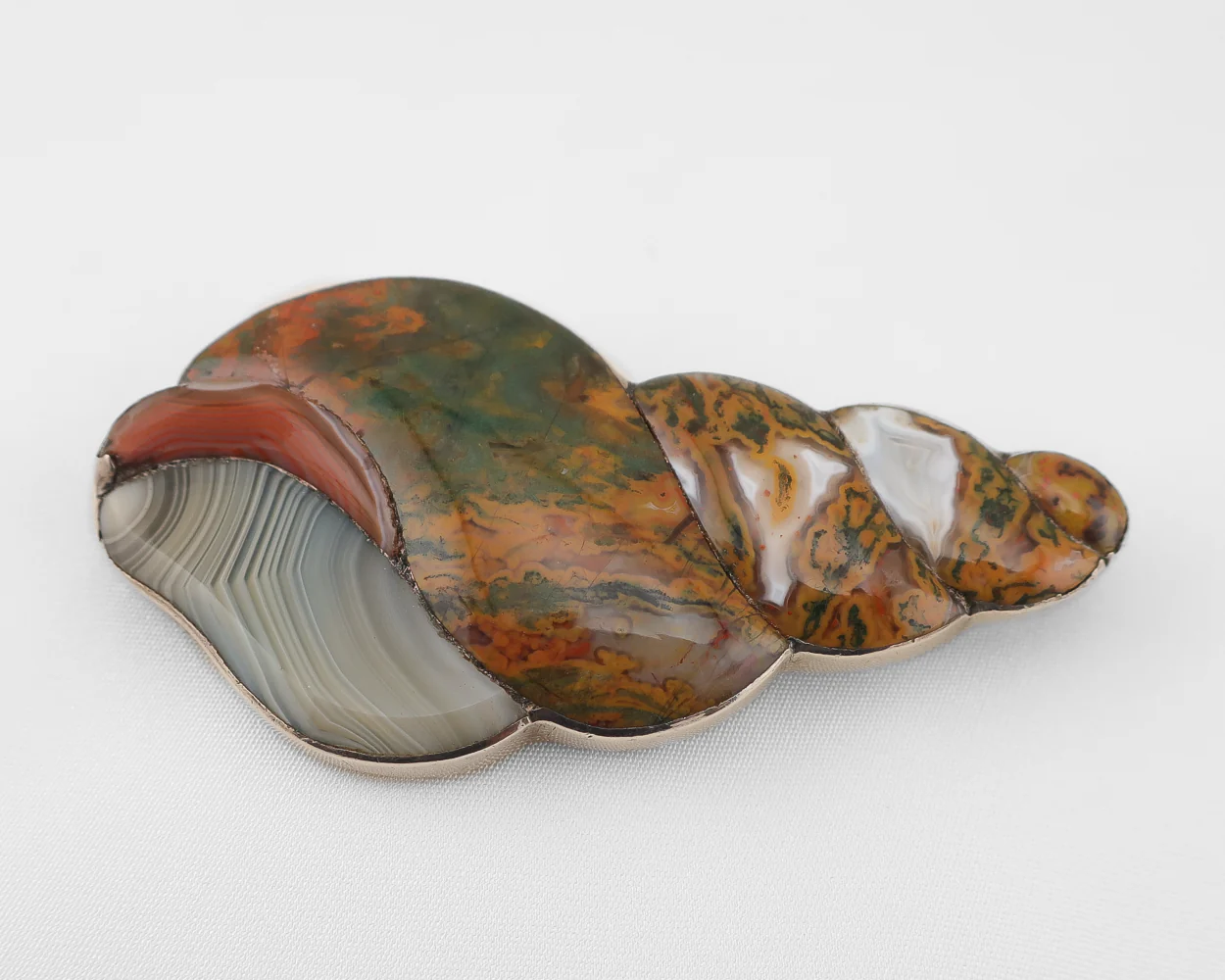 Victorian Scottish Snail Brooch/Pendant