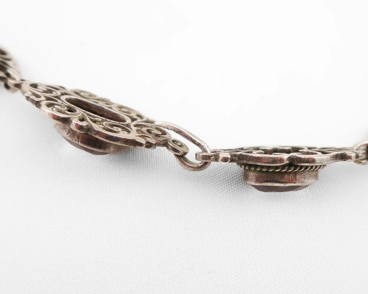 Victorian Silver Amethyst Necklace - Image 3